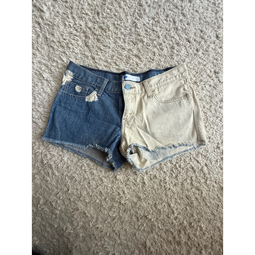 Women's Levi's Denim Shorts Blue & Beige